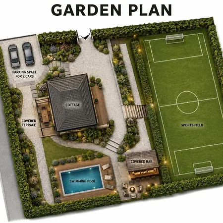 Dom wakacyjny Family With Private Pool, Bar & Sports Field Hvezdonice